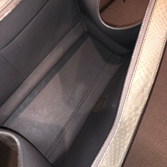 Céline Trapeze Bag with Python - Picture 7 of 10